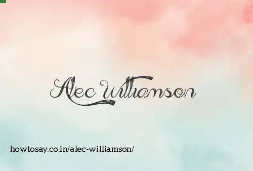 Alec Williamson