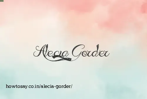 Alecia Gorder