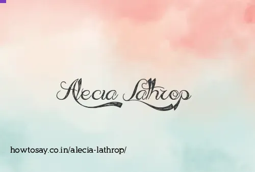 Alecia Lathrop