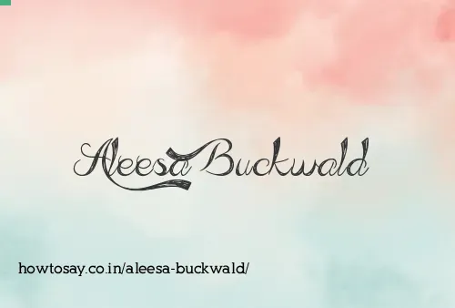 Aleesa Buckwald