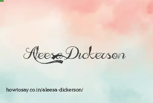 Aleesa Dickerson