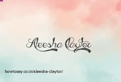Aleesha Claytor