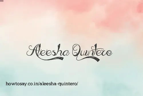 Aleesha Quintero