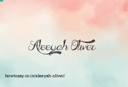 Aleeyah Oliver