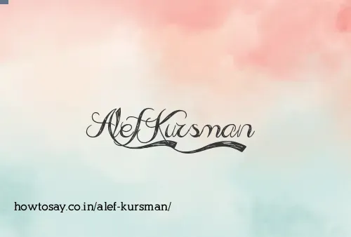 Alef Kursman