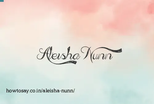 Aleisha Nunn