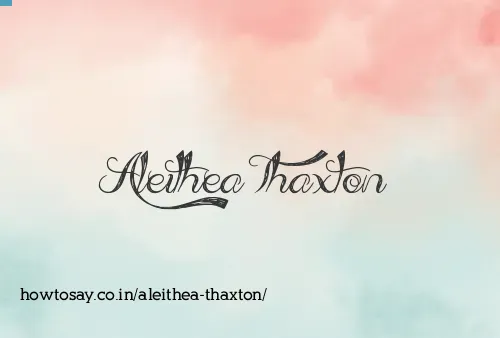 Aleithea Thaxton