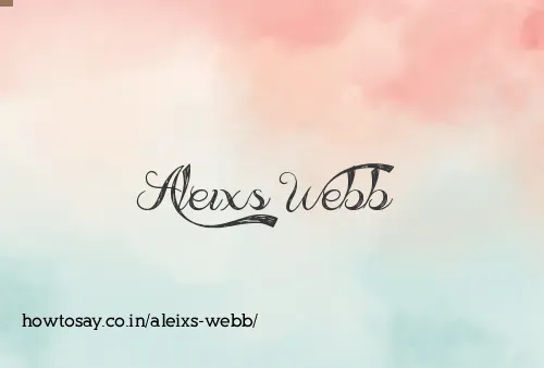 Aleixs Webb