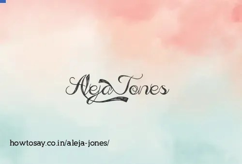 Aleja Jones