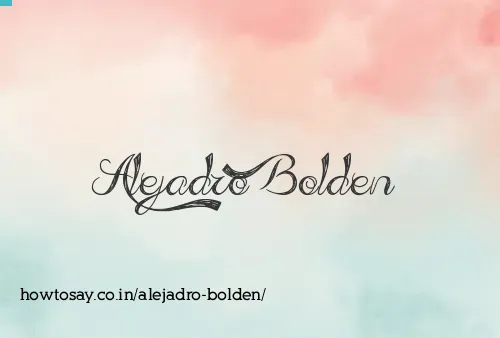 Alejadro Bolden