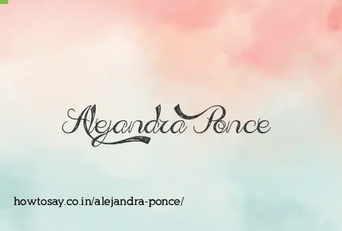 Alejandra Ponce