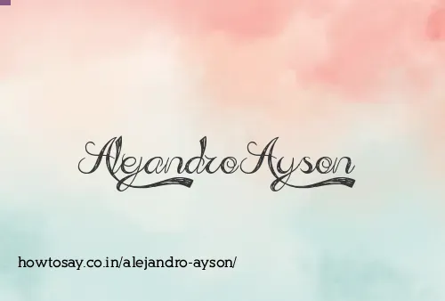 Alejandro Ayson
