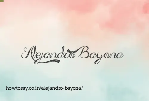 Alejandro Bayona