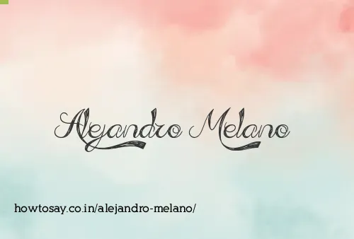 Alejandro Melano