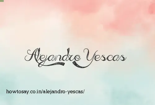 Alejandro Yescas