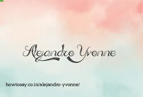 Alejandro Yvonne