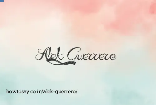 Alek Guerrero