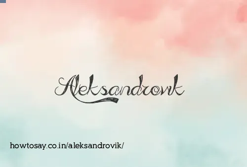 Aleksandrovik