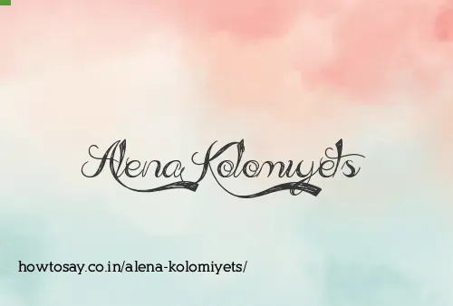 Alena Kolomiyets