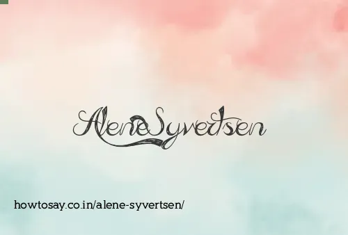 Alene Syvertsen