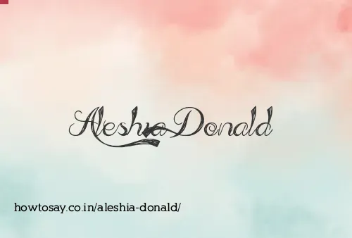 Aleshia Donald