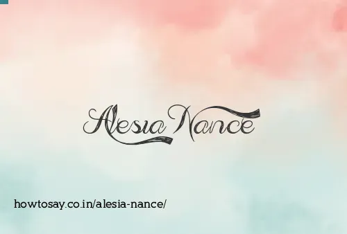 Alesia Nance