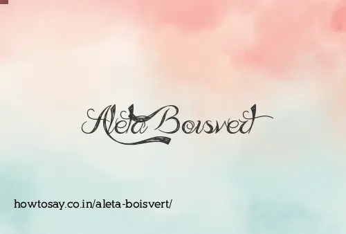 Aleta Boisvert