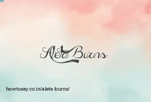 Aleta Burns