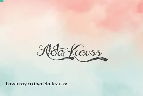 Aleta Krauss