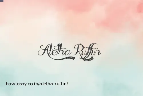 Aletha Ruffin