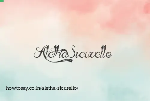 Aletha Sicurello