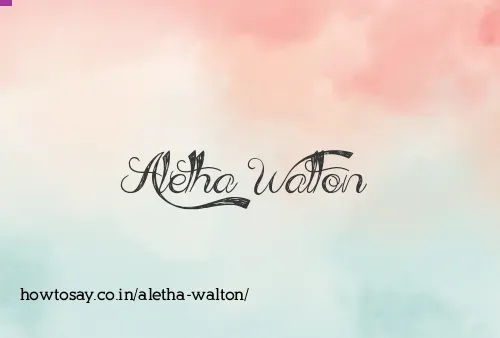 Aletha Walton