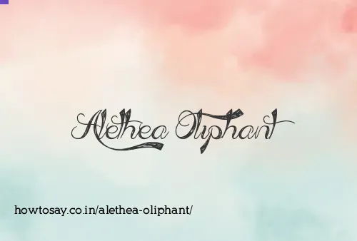 Alethea Oliphant