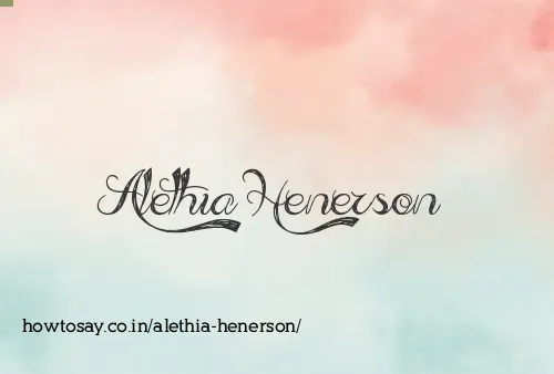 Alethia Henerson