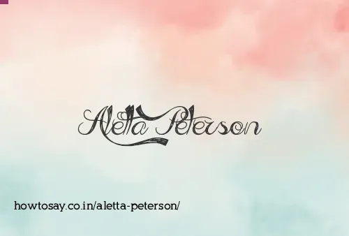 Aletta Peterson
