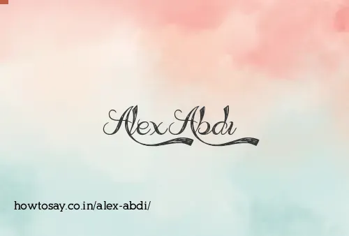 Alex Abdi