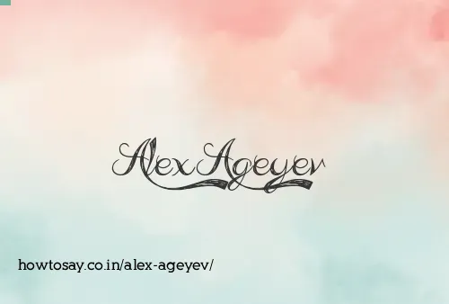 Alex Ageyev