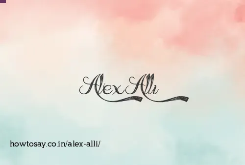 Alex Alli