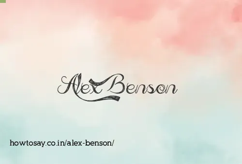 Alex Benson