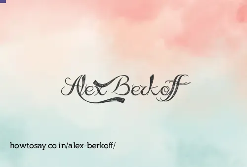 Alex Berkoff