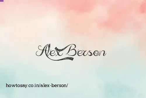 Alex Berson