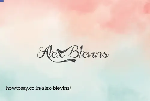 Alex Blevins