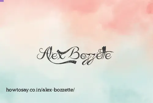 Alex Bozzette
