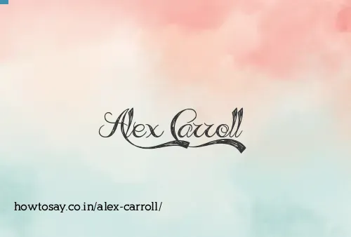 Alex Carroll