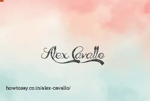 Alex Cavallo