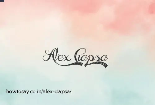 Alex Ciapsa