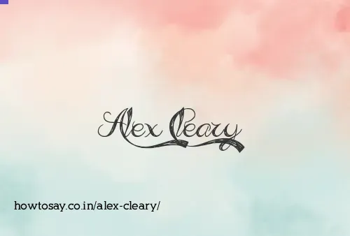 Alex Cleary