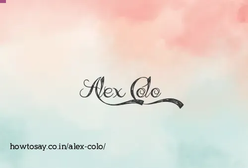 Alex Colo