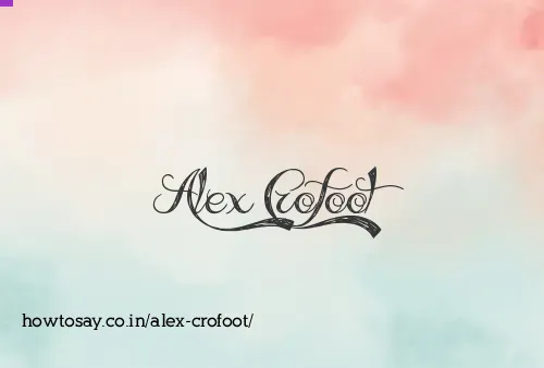 Alex Crofoot