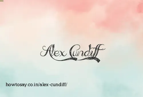 Alex Cundiff